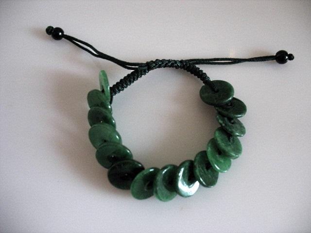 Bracelet en ronds de jade